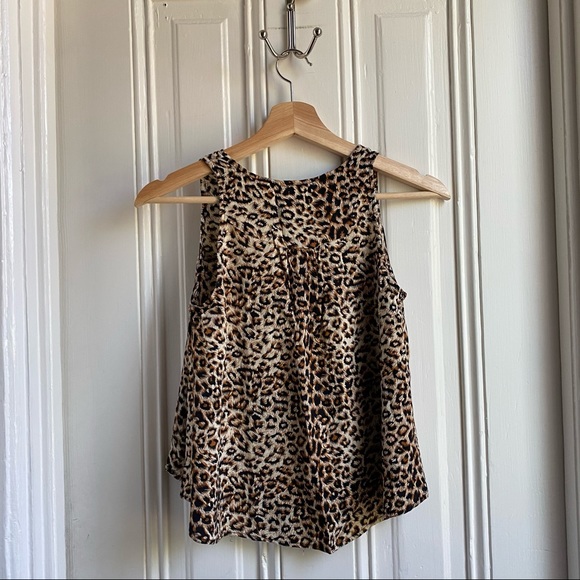 Sparkle & Fade Sleevless Hi-Lo Cheetah Print Top - Picture 8 of 10